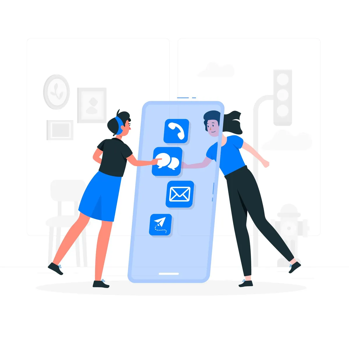 Integrating social media apps with WhatsApp channels